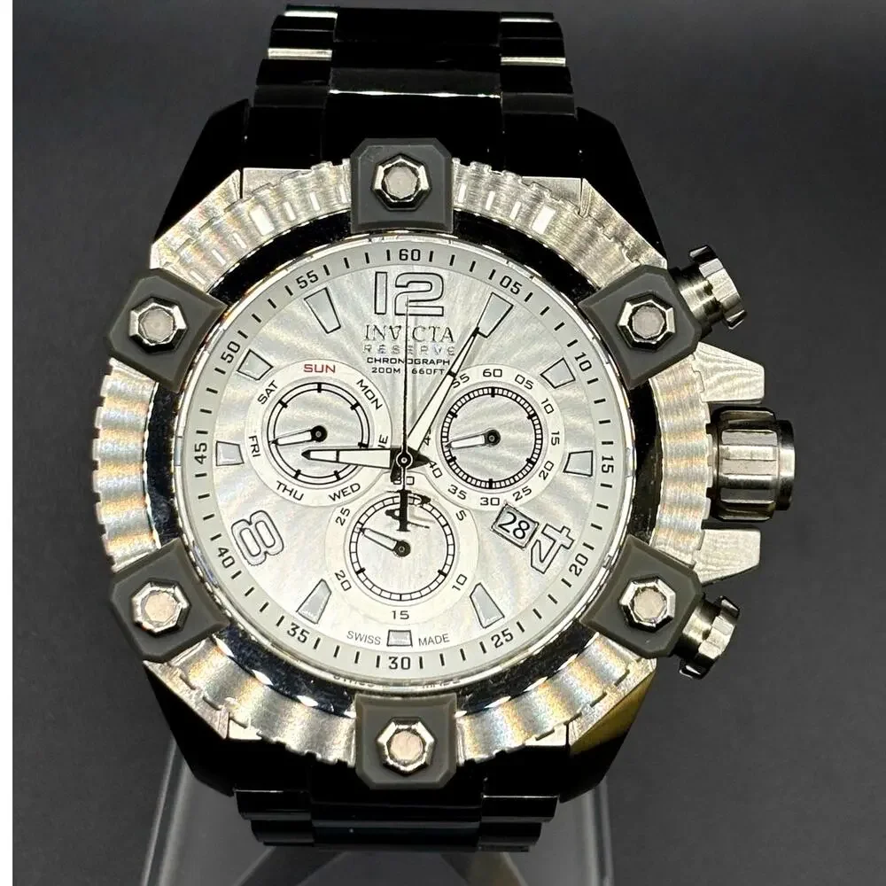 Invicta Reserve Octane 15824 Swiss Made Chronograph 56mm Watch Full Set